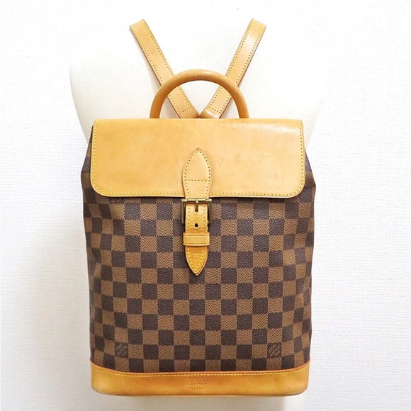Louis Vuitton Brown and Tan Checkered Backpack - Picture 8 of 14